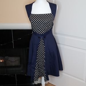 Black Polka Dot and Navy